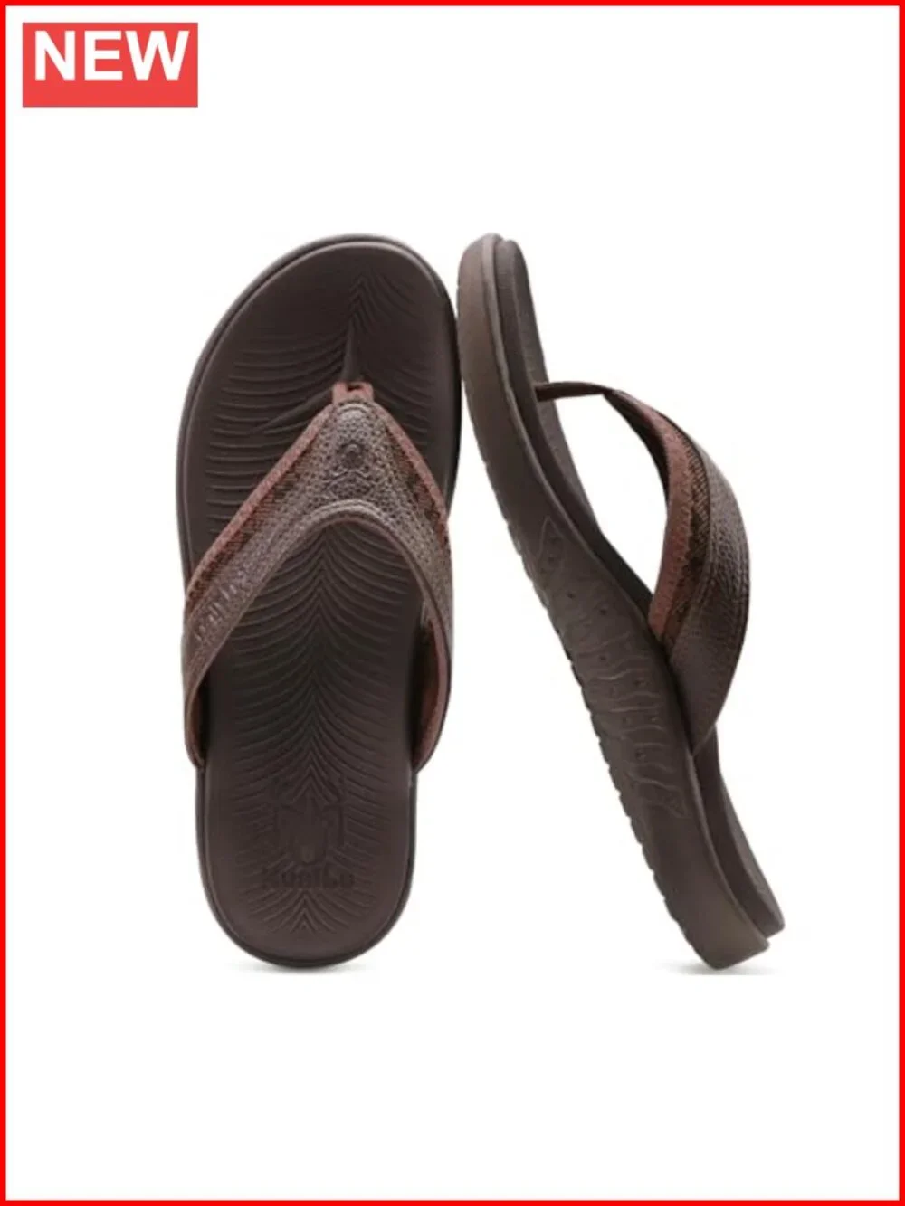 Men's Orthotic Flip Flops Arch Support Thong Sandals Non-Slip Waterproof Sport